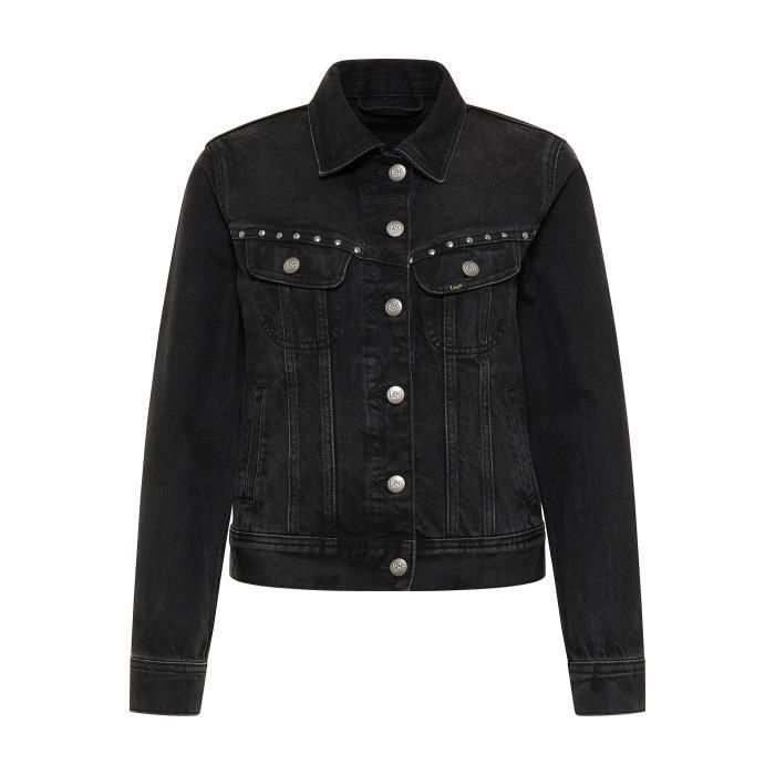 Veste jean shop femme noir