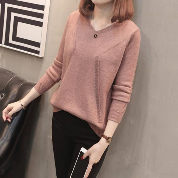 Pull col v dans le dos femme deals