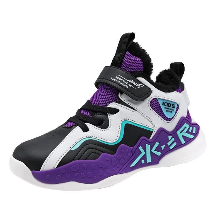 2022 Basket Enfant Chaussures Garcon Fille Hiver Baskets Violet Cdiscount Chaussures