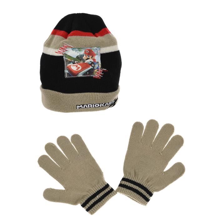 Ensemble Bonnet Et Gants Marvel Spiderman Enfant - Hiver Chaud 3-9 Ans - Polyester Lavable Machine