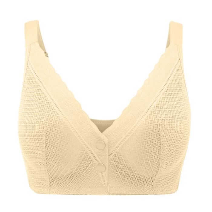 Soutien-gorge Sans Bretelles à Fermeture Avant - Sans Armatures, Une Pièce, En Polyester/élasthanne, Confortable - 6