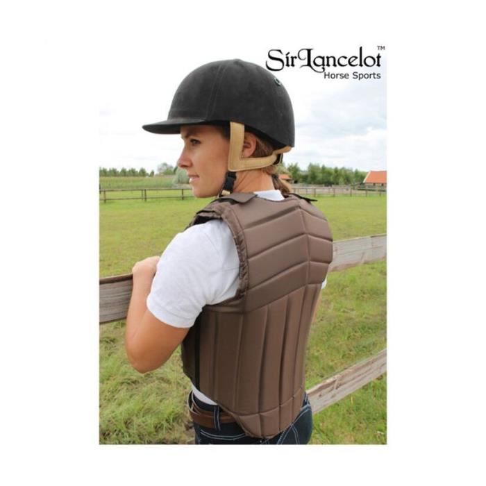 Gilet de protection equitation enfant Sir Lancelot brown 12 ans Cdiscount Sport