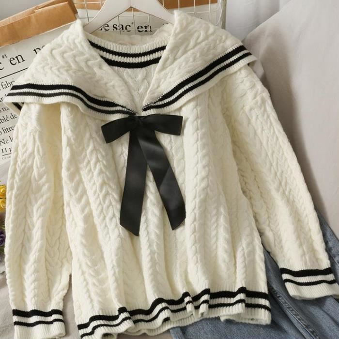 Pull à une épaule pour femmes style décontracté