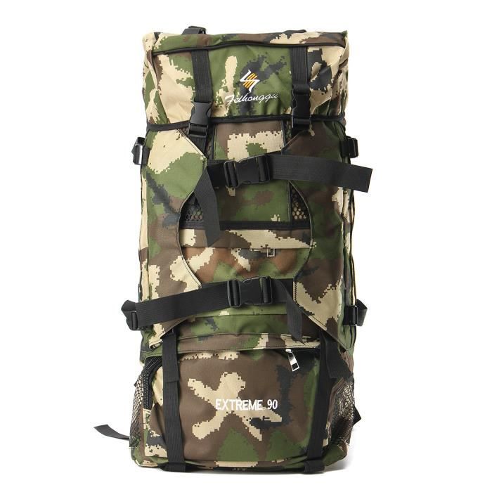 90L Grande Sac Dos Tactique Militaire Randonn e Camping Backpack