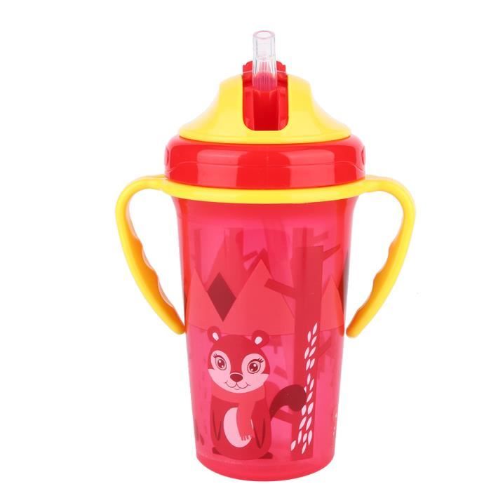 Gourde Bébé 400ml Avec Paille - Tasse Anti-Fuite, Poignées, Lavable Au Lave-vaisselle (Dès 6 Mois)