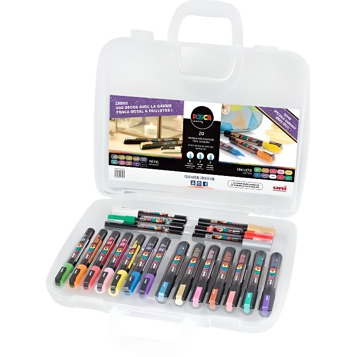 mallette posca 30 marqueurs