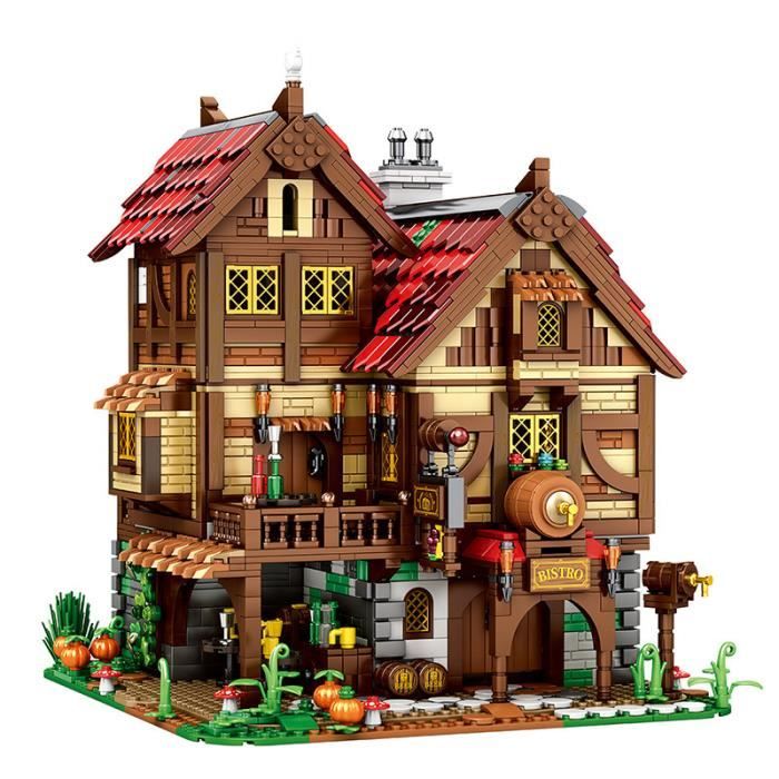 Jeu De Construction En Briques - Moulin Médiéval - Âge 12-16 Ans - Marque Reobrix - Neuf