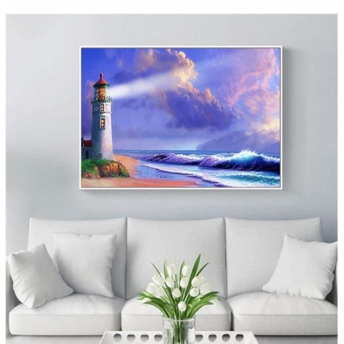 549z Plein Phare Forage Diamant Peinture Paysage Phare 5d Diamant