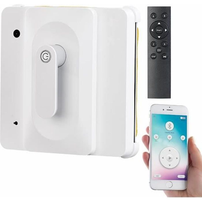 Robot nettoyeur de vitres - Sichler Haushaltsgeräte - PR-040 - Autonome - Bluetooth - 04 m²/min