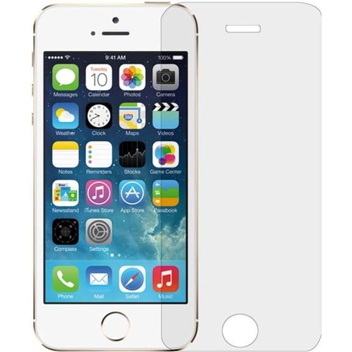 Apple iPhone 5 UBMSA Verre Trempé Compatible avec iPhone Se/ 5S/ 5/ 5C Film de Protection,Anti Rayures,sans Bulles dair 9H Ultra Résistant Dureté 