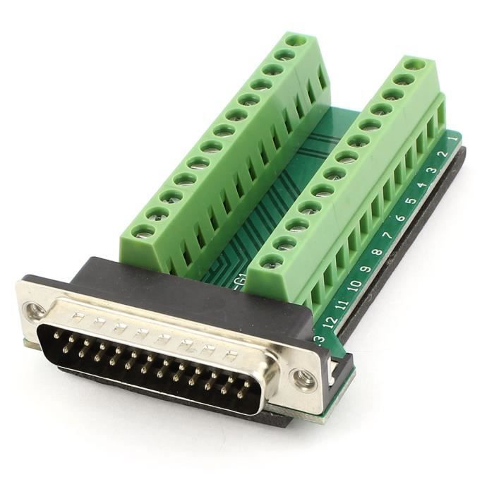 Bricolage Cables Sourcingmap Db9 D Sub 9 Pin Male Adaptateur Rs232 Pour Connecteur Pour Terminaux Signal Module