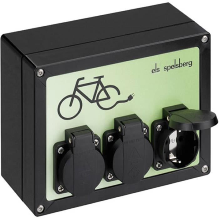 Prise de charge pour véhicule électrique - SPELSBERG - 20003001 - Prise simple - 2P+T - Monophasé
