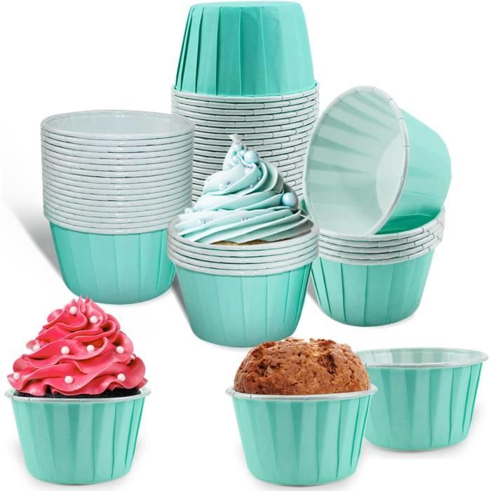 Caissettes Cupcake Moule Muffin Papier Mini Moules à Muffins en Papier pour  Mariage Anniire Fête(50 Pièces)155