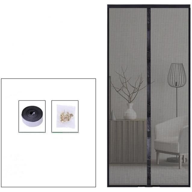 Moustiquaire De Porte Magnétique 80 X 245 Cm Fermeture