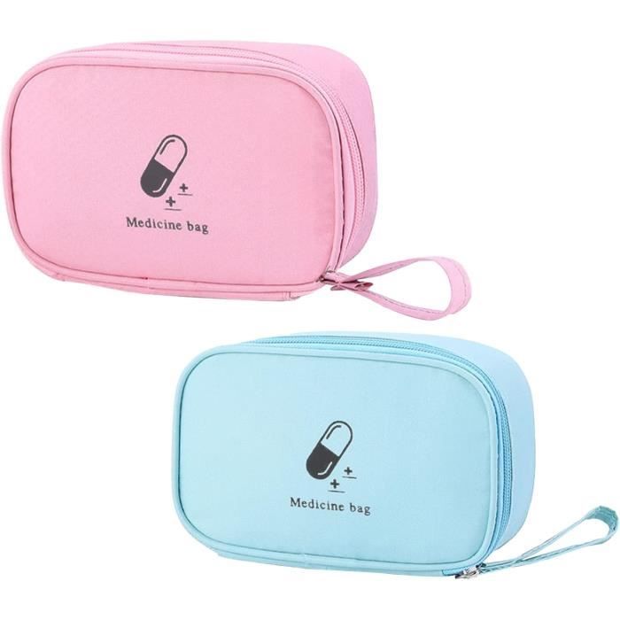 JUNUNDJING 2 Pièces Trousse de Secours Vide, Trousse Pharmacie Voyage, Premiers Secours, Boite Pharmacie, Boite Medicaments Rangement, Étanche Sac de Médecine Portable, Bleu JUNUNDJING 2 Pièces Trousse de Secours Vide, Trousse Pharmacie Voyage, Premiers Secours, Boite Pharmacie, Boite Medicaments Rangement, Étanche Sac de Médecine Portable, Bleu