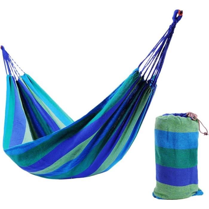 Hamac En Toile De Parachute Portable - Confortable Pour 1 Personne Jusqu'à 150kg - Camping Jardin Voyage