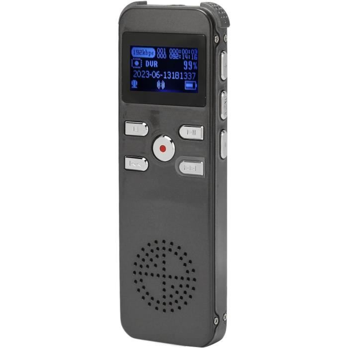 Enregistreur Vocal 72 Go Tonnlog Avec Activation Vocale - Portable, USB-C, Pour Cours, Réunions, Interviews