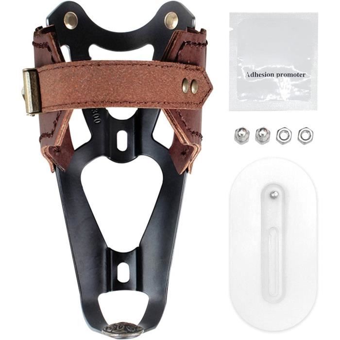 Porte Gourde MotoVélo Cuir PorteBidon MotoBike 360° Rotation