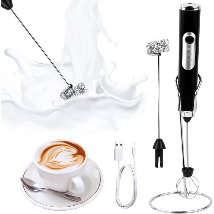 Mousseur à Lait électrique, Mini Fouet En Acier Inoxydable Moteur Extra Fort Et Alimente Pour Cafe Cafe Au Lait Aucune Pile Incluse 224 5 31 3 Mm 99322513