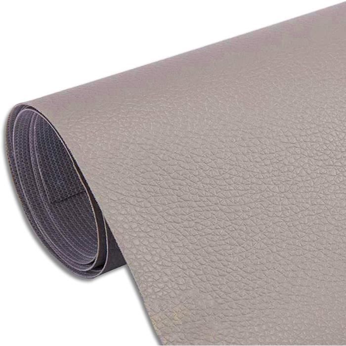 Kit De Réparation Cuir Et Simili-cuir - 2 Patches Autocollants 40x60 Cm - Pour Canapés, Sièges Auto, Sacs - Facile Et Invisible
