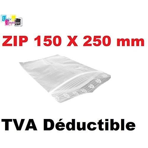 Sachet zip transparent | 100 x 150 mm | Lot de 1000