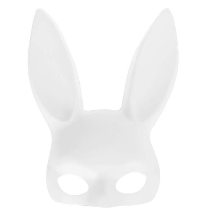 OREILLE DE LAPIN Demi-masque facial S'habiller Masque Plume Halloween