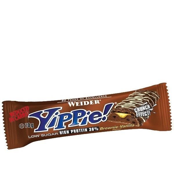 WEIDER Sachet de Yippie Barre énergétique 45g Brownie Vanille