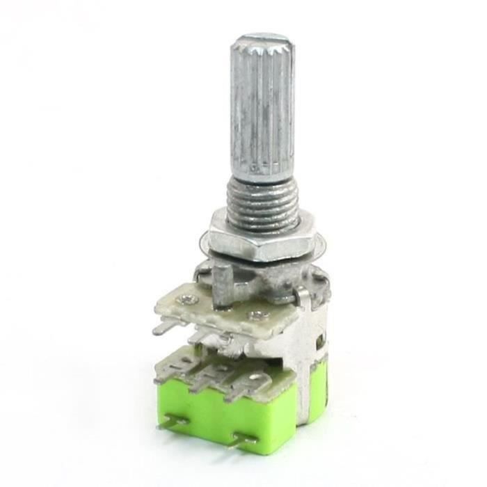 Lot De 2 Potentiomètres 20K Stéréo Linéaire B - 16mm - Neufs - Pour Audio, électronique