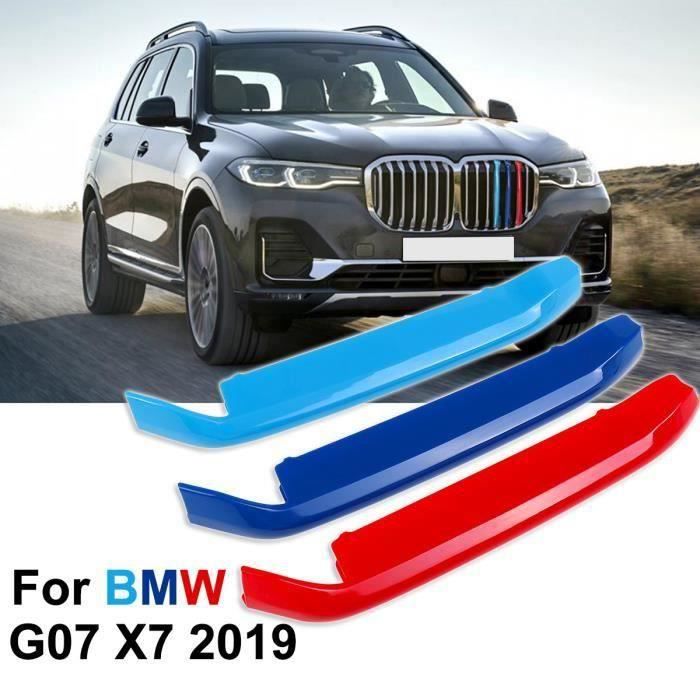 Ywei 3PCS Grill Clip Calandre Garniture Bande Couverture Autocollants Pour BMW X7 G07 2019