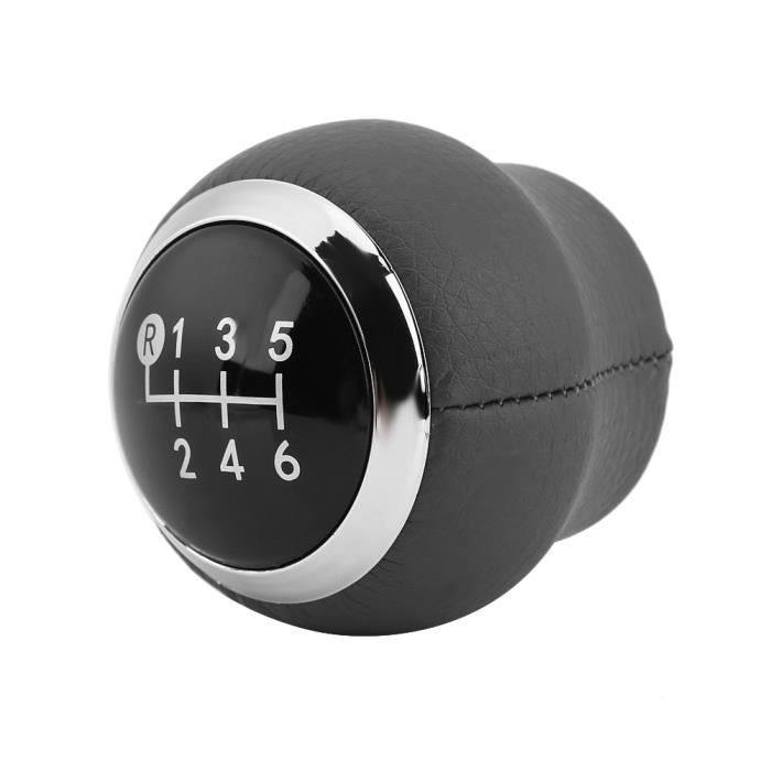 Pommeau de Levier de Vitesses Voiture ABS 6 Vitesses Pommeau de Levier de Vitesses, Levier de Vitesse Levier de Vitesse Tête Adaptateur pour 307 308 3008 407 5008 807 C3 C4 C8