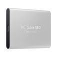 Disque Dur Externe Mini SSD Portable 4TB 4To Stockage Argent avec OTG + Étui Housse Sac de Protection-1