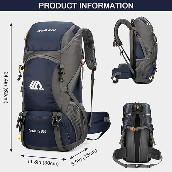 Sac à Dos 40L Randonnée - Nylon - Réfléchissant - Homme/Femme - Neuf