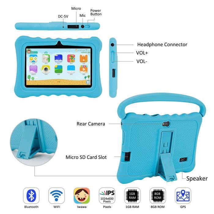 Tablette Tactile Enfants 32Go-DUODUOGO 7''HD1