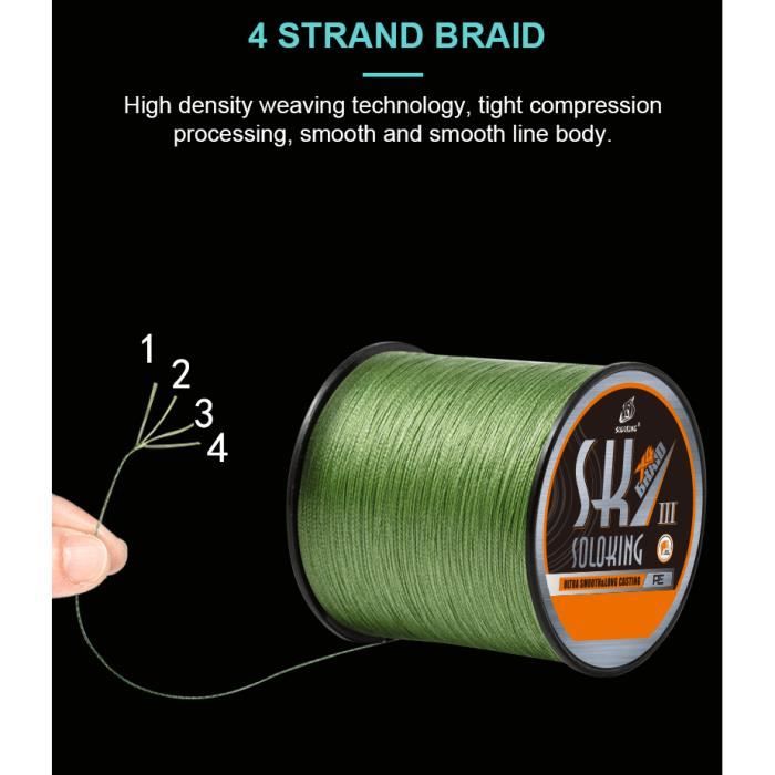 100m pe line-0.16mm 9.5kg -ligne de pêche tressée,matériel de pêche