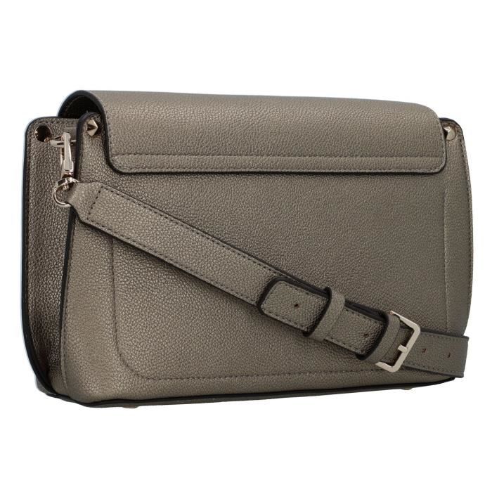 Sac Bandoulière GUESS Meridian II Camera Bag - Taille S, Couleur Pewter Doré, 100% Polyuréthane, Neuf Avec étiquettes