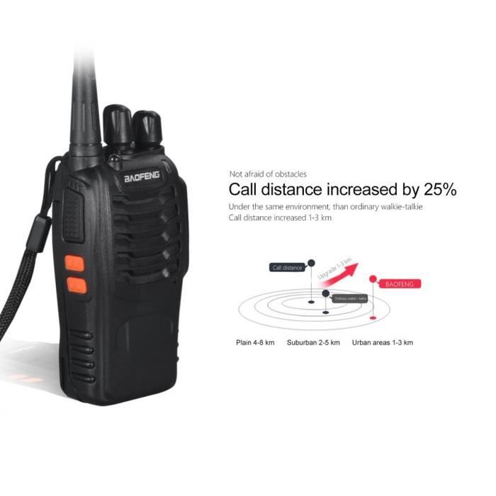 Baofeng bf-888s Walkie Talkie 16CH Signal Band UHF 400-470 MHz