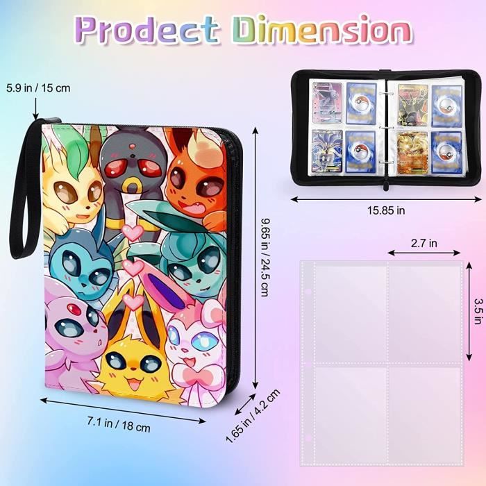 PKMLIFE Classeur cartes album, rangement porte collectionner livre, 9 pochettes pour cartes PKMLIFE Classeur cartes album, rangement porte collectionner livre, 9 pochettes pour cartes