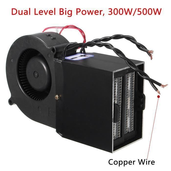 12V 300W 500W Voiture PTC Céramique Ventilateur Chauffage Dégivreur Fan  Heater Lo52719 - Cdiscount Auto