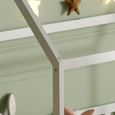 Lit Cabane pour enfants Montessori avec barre de sécurité 160x80cm Lit Design Maison-2