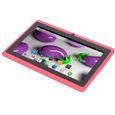 HURRISE Tablette enfant Tablette PC Quad Core CPU Support WiFi 7 pouces Enfants Tablette informatique tablette Bleu Rose-2