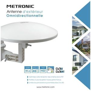 etronic 415044 Antenne d'extérieure Trinappe 26dB UHF - Fiche F
