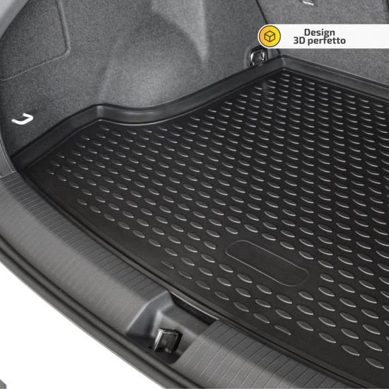 Tapis De Coffre Caoutchouc TPE Pour Seat Ateca 2016+ - Protection Antidérapante, Bord Haut - Noir
