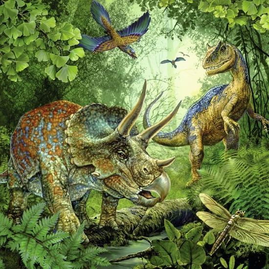 Trefl - Jurassic World Dominion, Dinosaures Préférés - Puzzle de 300 Piezas - Puzzles Avec Dinosaures, Jurassic Park, Divertissement Créatif, Amusant pour Les Enfants à Partir de 8 ANS