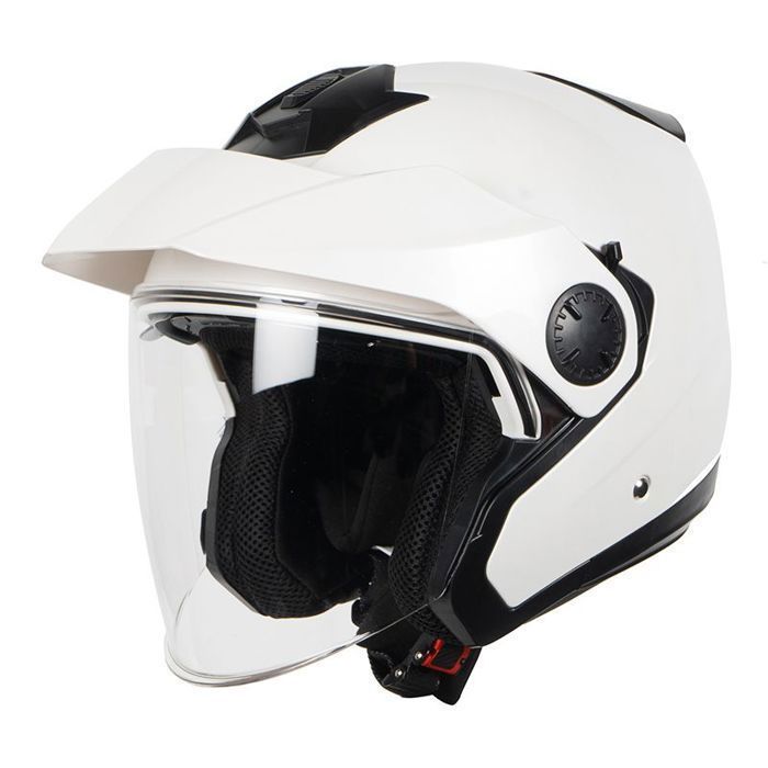 Casque Motocyclette Adulte, 27x22x15cm Casque Demi Jets Moto