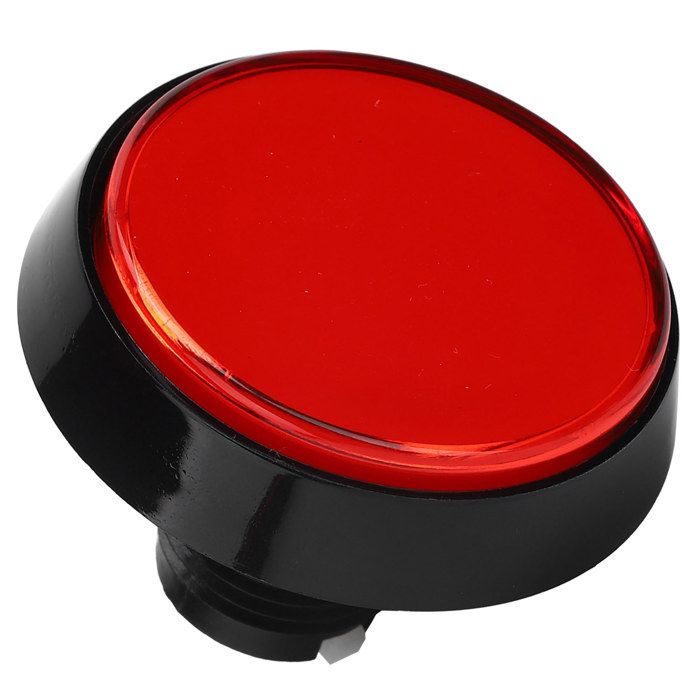 Boutons Arcade, 60 Mm LED Lumière Grand Bouton Plat Rond avec 3 Commutateurs À Pieds, 60 Mm Dia Grand Bouton Rond Commutateur Arcade, Interrupteur À Poussée, 60 Mm Grand (60MM-Jaune+Interrupteur à
