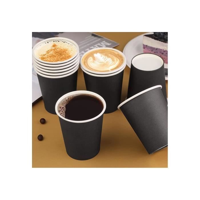MATICAN Lot De 100 Gobelets Jetables En Papier Kraft 255 Ml – Idéal Pour Glaces, Sundaes, Yaourts Glacés, Soupes & Aliments Chauds/Froids