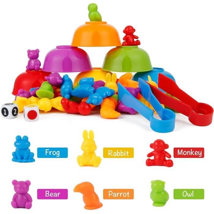 Jouet Montessori de Tri,Jouet Sensoriel Motricité Fine Activités Jouet Montessori de Tri,Jouet Sensoriel Motricité Fine Activités