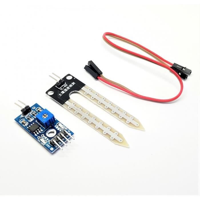 Capteur D’humidité Du Sol FC-28 – Module De Détection Hygromètre 3.3V-5V, Sortie Analogique Et Numérique, Pour Arrosage Automatique