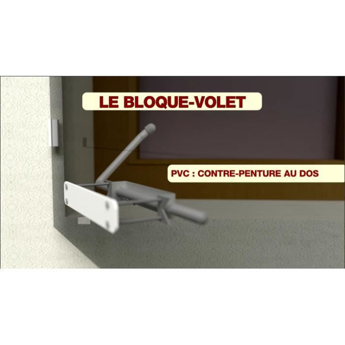 Bloque-Volet Noir Spécial PVC- La paire