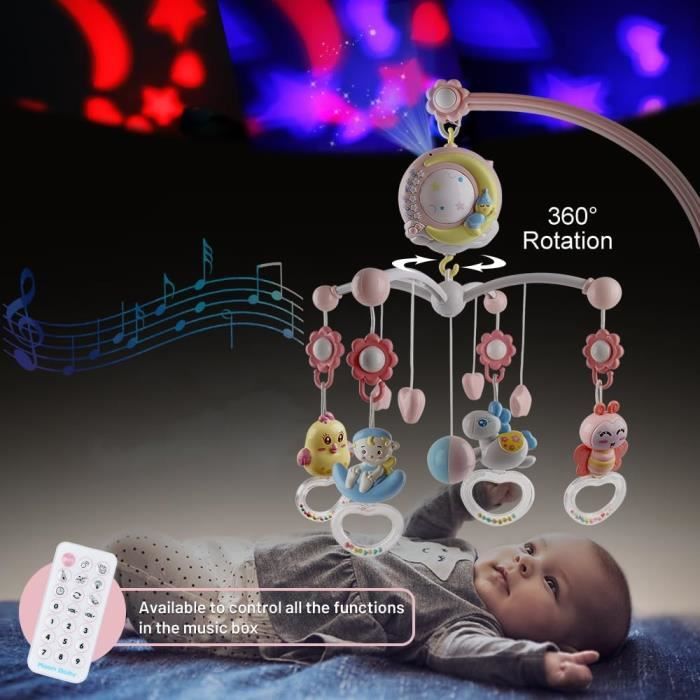 Téléphone Rétro Musical Pour Enfants – Avec Lumières Et Cadran Rotatif – Jouet éducatif Rose Dès 1 An